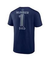 Fanatics Men's Navy Dallas Cowboys Number 1 Dad T-Shirt