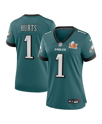 Nike Women's Jalen Hurts Midnight Green Philadelphia Eagles Super Bowl Lix Game Player Jersey