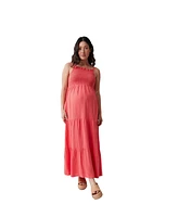 Ingrid + Isabel Maternity Smocked Bodice Maxi Dress