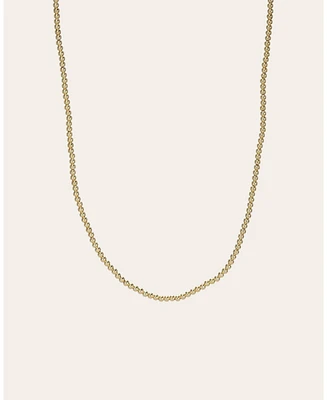 14k Gold 2mm Bead Necklace