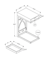 Contemporary End Table with Single Storage Drawer