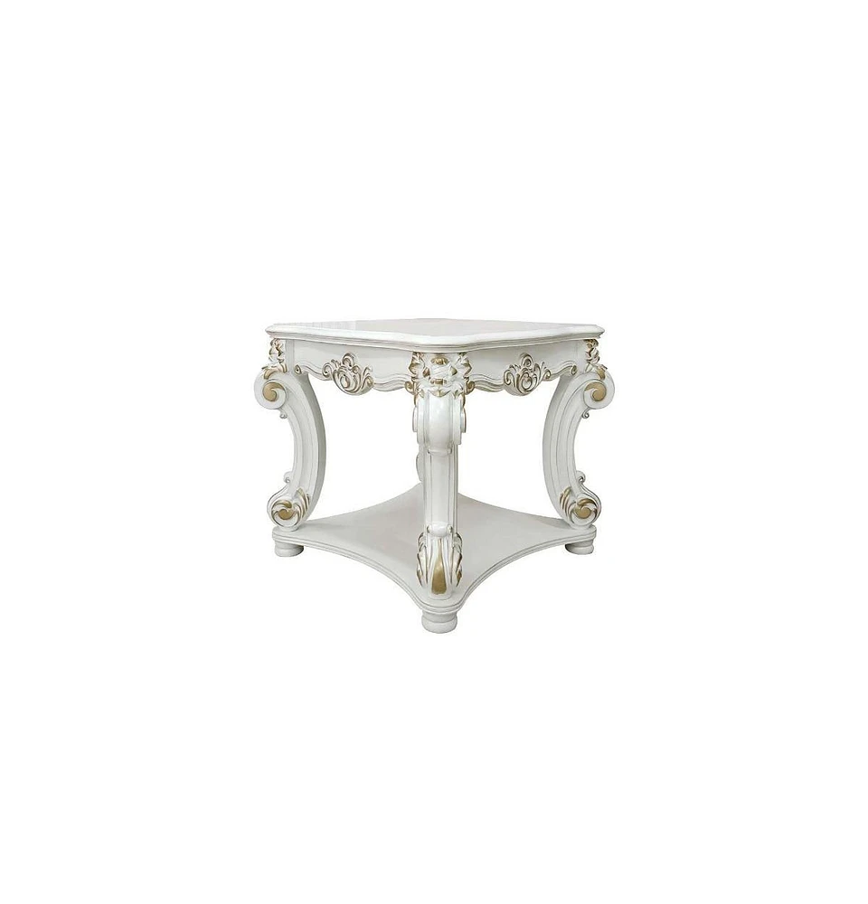 Contemporary Square End Table with Manufactured Wood Finish