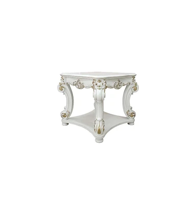 Contemporary Square End Table with Manufactured Wood Finish