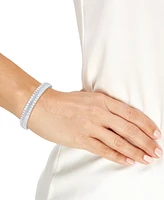 Diamond Bangle Bracelet (1/2 ct. t.w.) in Sterling Silver