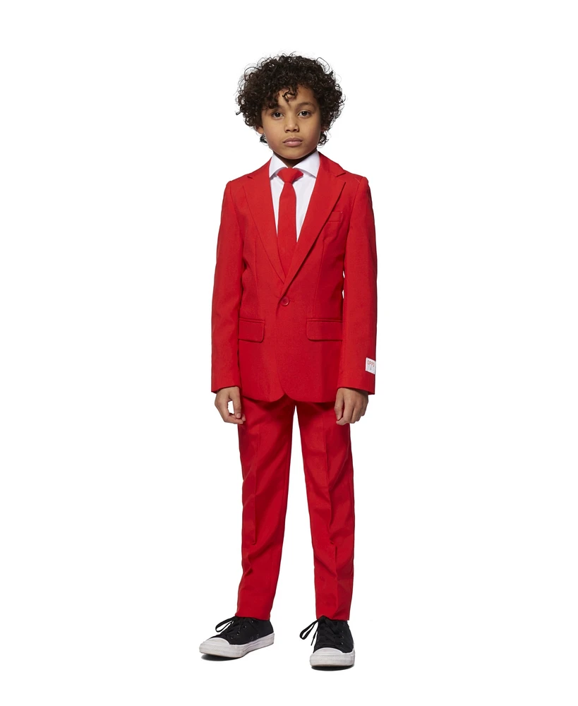 OppoSuits Toddler and Little Boys 3-Piece Devil Solid Suit Set