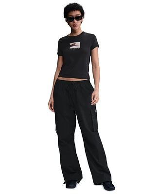 Nike Sportswear Women's Chill Knit Graphic Cropped T-Shirt