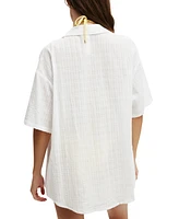 Cotton On Women's The Essential Short-Sleeve Beach Shirt