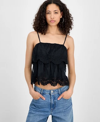 And Now This Women's Lace Cotton Tiered Camisole, Exclusively at Macy's