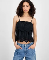 And Now This Women's Lace Cotton Tiered Camisole, Exclusively at Macy's