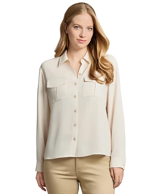 Jones New York Women's Long-Sleeve Utility Shirt