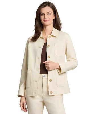 Jones New York Women's City Denim Pocket-Front Jacket