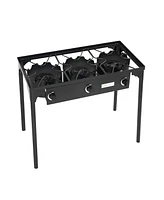 225,000-btu Portable Propane 3 Burner Gas Cooker