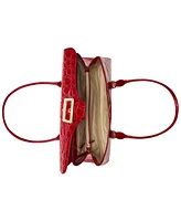 Brahmin Dayan Vanderbilt Embossed Leather Satchel