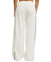 Cotton On Women's Ribbed Pull-On Wide-Leg Cover-Up Pants