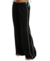 Cotton On Women's Ribbed Pull-On Wide-Leg Cover-Up Pants