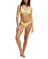 Cotton On Women's High-Leg Brazilian Bikini Bottoms