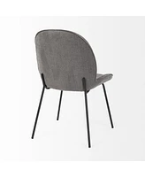 Set of 2 Fabric Side Chairs with Cushioned Seats for Dining and Home Decor