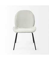 Set of 2 Fabric Side Chairs with Cushioned Seats for Dining and Home Decor