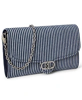 Lauren Ralph Lauren Striped Canvas Adair Crossbody Bag