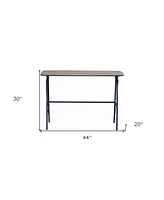 Modern Rustic Solid Wood Writing Desk – Sturdy & Stylish Workspace