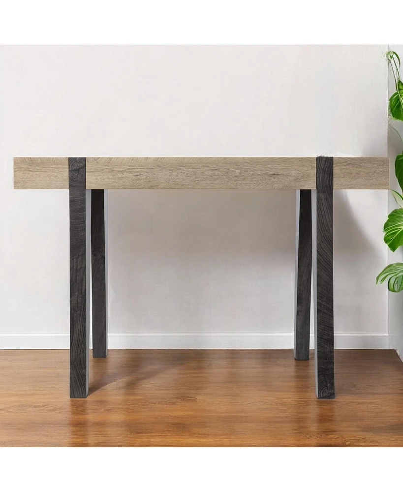 Rustic Writing Desk with Wood Grain – Versatile Home Office Table