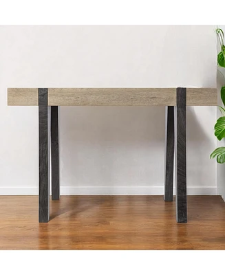 Rustic Writing Desk with Wood Grain – Versatile Home Office Table