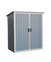 5x3FT Outdoor Storage Shed Waterproof Resin Cabinet with Lockable Doors