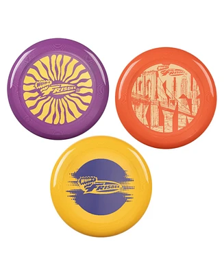Wham-o Frisbee Cool Flyer 3 Pack Flying Disc, 9.95 Inch Lightweight Toy