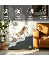 Bingopaw 3-Step Non-Slip Sponge Dog Stairs for Small Dogs