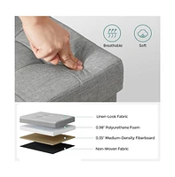 Songmics Home Folding Storage Ottoman Bench