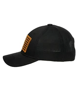 Generic Men's Usa American Flag Patch 6-Panel Black Pre-Curved Snapback Hat