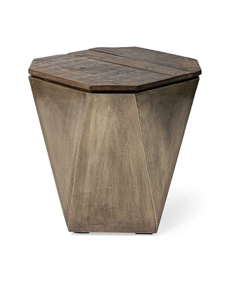 Solid Wood Accent Table – Perfect for Living Room or Nightstand Use