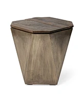 Solid Wood Accent Table – Perfect for Living Room or Nightstand Use