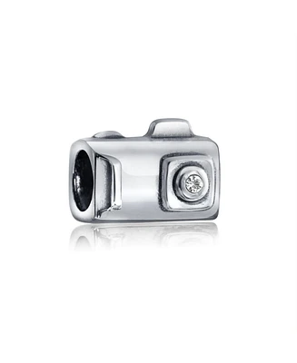Bling Jewelry Hobby Digital Photography Photo Camera Charm Bead .925Sterling Silver