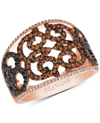 Le Vian Diamond Filigree Ring (1-1/20 ct. t.w.) in 14k Rose Gold