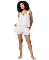 Gap GapBody Women's Cotton Short Eyelet Pajama Set