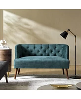 Angel Mid-century Modern Loveseat with Solid Wood Legs