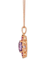 Le Vian Multi-Gemstone (4-1/4 ct. t.w.) & Nude Diamond (1/3 ct. t.w.) 20" Pendant Necklace in 14k Rose Gold