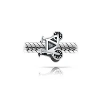 Bling Jewelry Sports Bicyclist Bike Biker Bicycle Charm Bead .925Sterling Silver