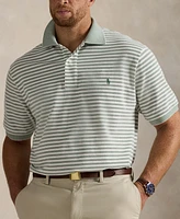 Polo Ralph Lauren Men's Big & Tall Striped Oxford Mesh Shirt