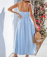 Cupshe Women's Sunkissed Summer Striped Maxi Beach Dress