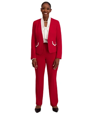 Kasper Framed Collarless Jacket, Regular & Plus