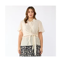 Estelle Plus Sandstorm Wrap Shirt