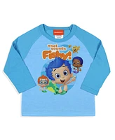 Bubble Guppies Toddler Boys Nickelodeon That Sounds Fishy 2-Piece Raglan Pajama Set