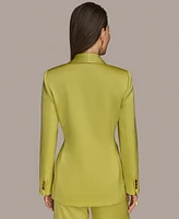 Donna Karan New York Women's Satin One-Button Jacket, Regular & Petite