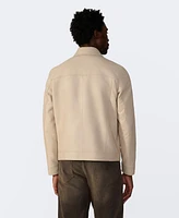 Furniq Uk Men's Leather Trucker Jacket, Created for Macy's
