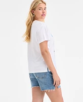 On 34th Women's Cannes Print T-Shirt, Exclusively at Macy's