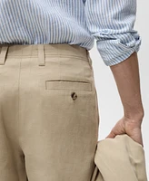 Mango Men's Eu Regular-Fit Linen Pants