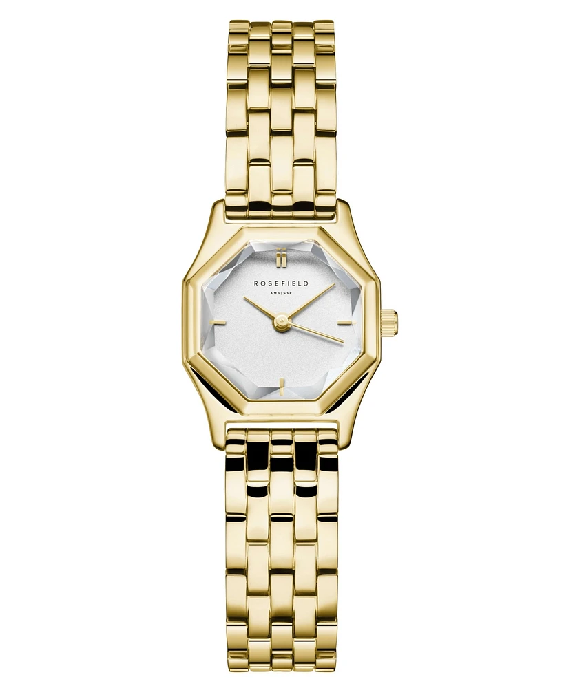 Rosefield Gemme Women's Gold Tone Stainless Steel Bracelet Watch 27.5mm