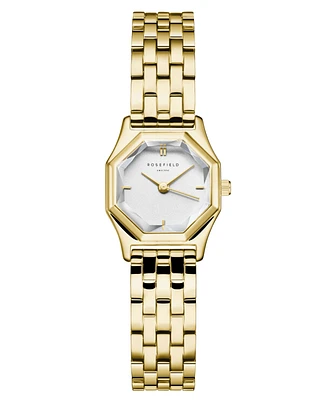 Rosefield Gemme Women's Gold Tone Stainless Steel Bracelet Watch 27.5mm